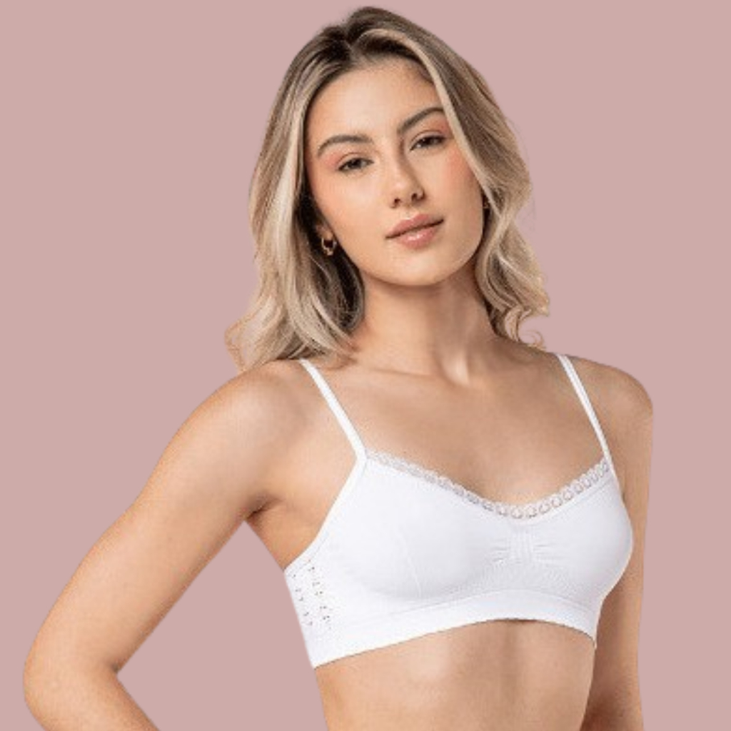 Sutiã Angel Lupo Top Loba Trend Sem Costura Renda 41260-003