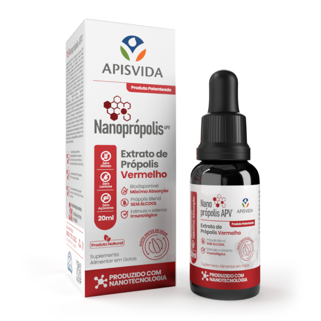 APISVIDA Nanoprópolis – Extrato de Própolis Vermelha 20mL | Alta Absorção com Nanotecnologia em Oferta na Shopee