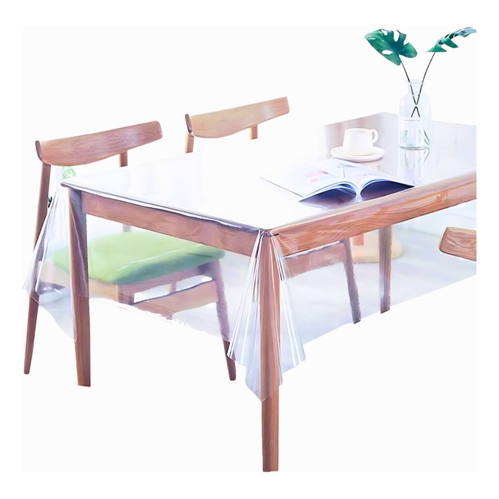 Plástico Transparente Cristal Pvc 0,30mm 1,4m X 1,2m Toldo Cortina Toalha De Mesa Grosso Impermeável