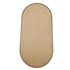 Base De Mdf P/ Crochê - Cesto De Malha Moises 71x39 Cm