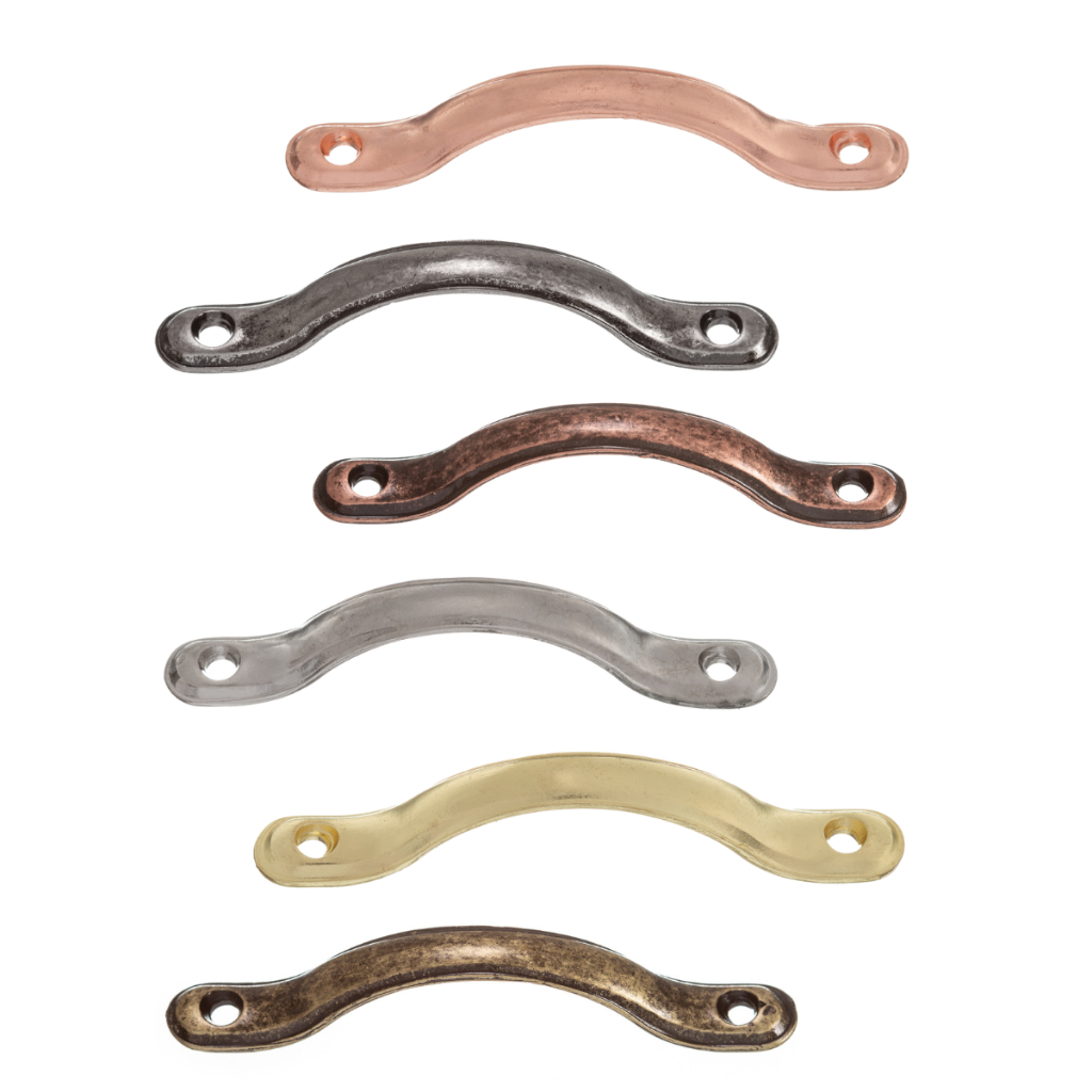 Kit 2 Alças Malibu Metal Decoração Artesanato Mdf Bandejas Caixas Gavetas + Parafusos Ferragens em Oferta na Shopee