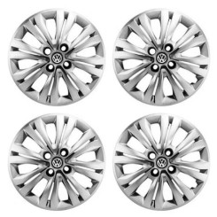 Jogo de calotas ARO 15 gol G3 G4 G5 G6 G7 2019 VW Volkswagen com emblemas resinados em Oferta na Shopee