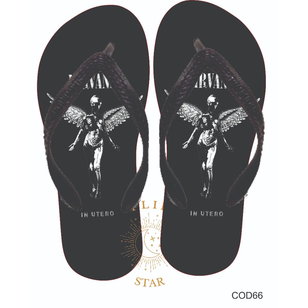 Chinelo Nirvana - Estampas Variadas | Tamanhos Adulto e Infantil