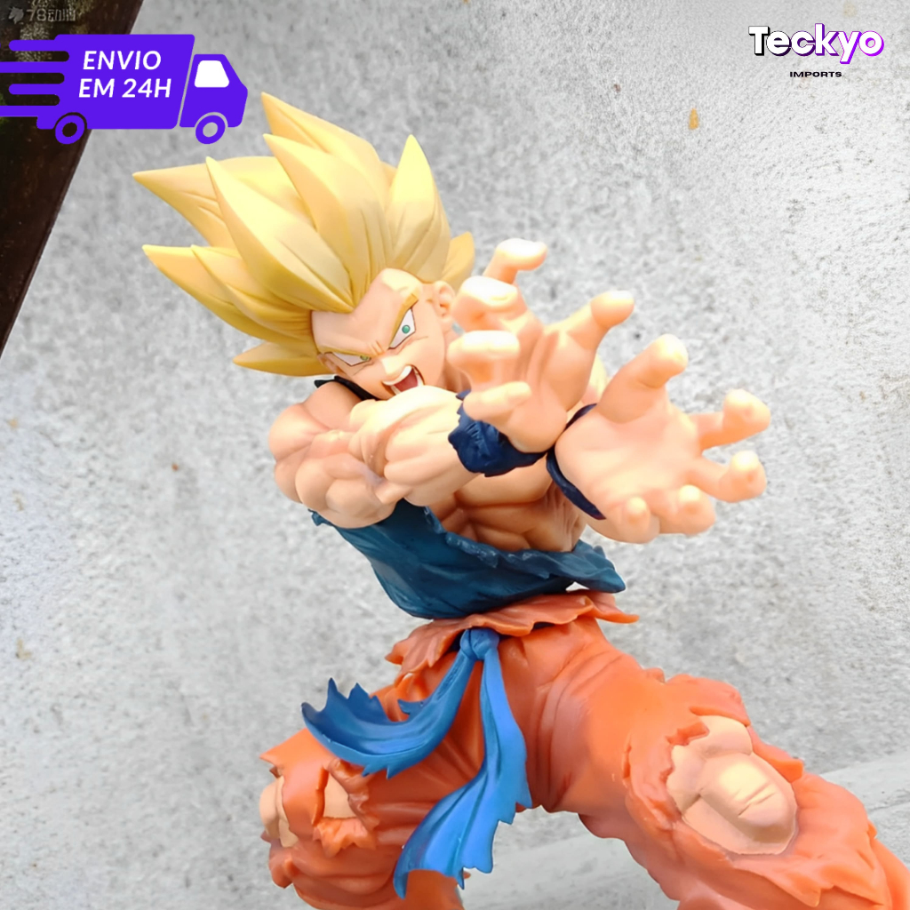 Brinquedo Do Goku Kamehameha Dragon Ball Action Figure 14,5cm Colecionavel Boneco De PVC
