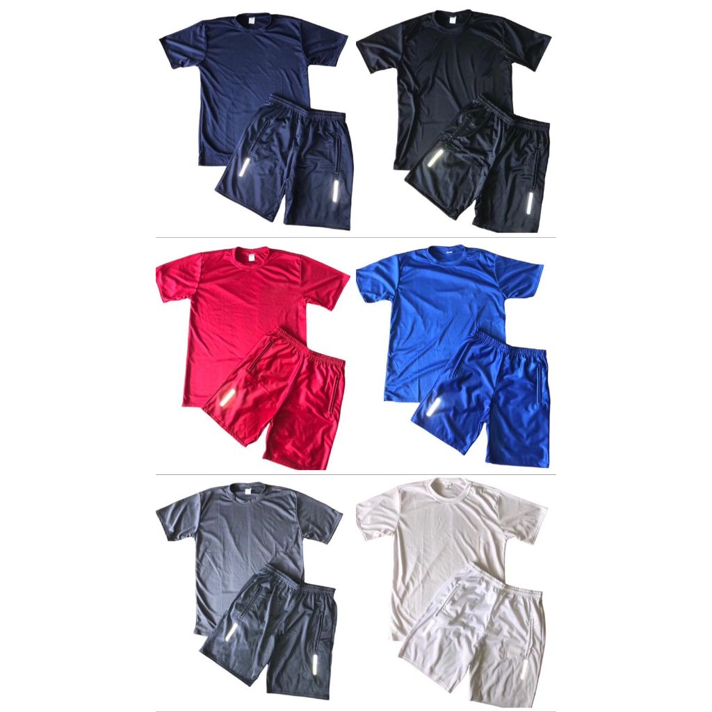 6 Kits Bermuda Masculina Chimpa + Camiseta Leve e Confortável Esporte Futebol Academia Corrida Livre