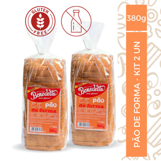 PÃO DE FORMA SEM GLÚTEN E SEM LACTOSE – KIT COM 2 UNIDADES em Oferta na Shopee