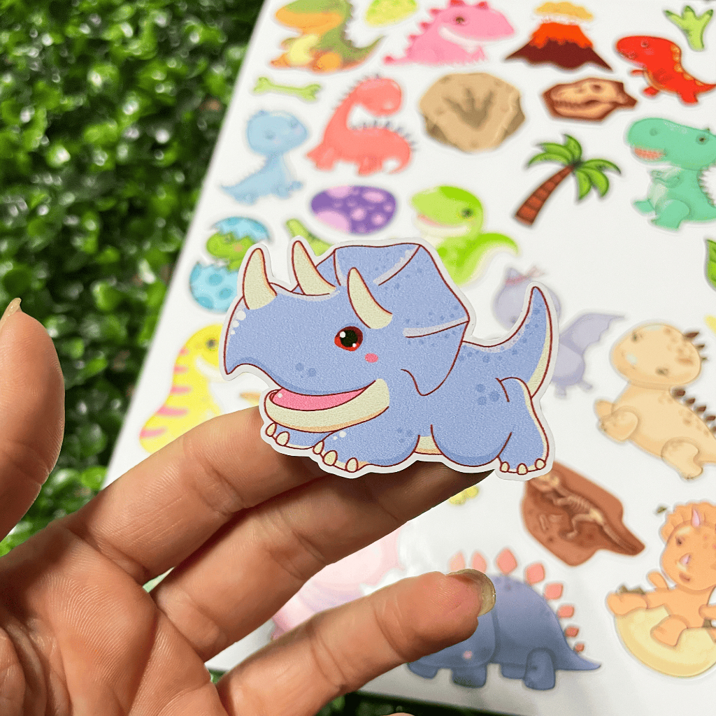 Adesivo Dinossauro Divertido Dino Derocação Kids — imagem 2 de 2