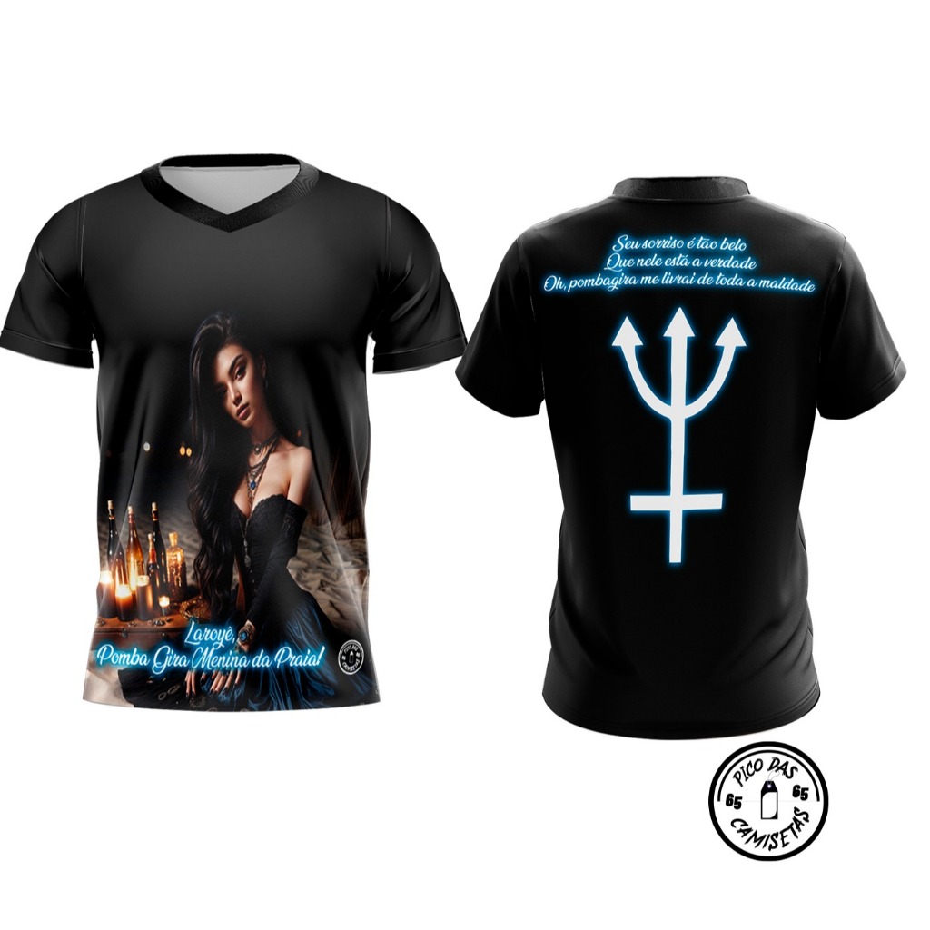 CAMISETA POMBA GIRA MENINA DA PRAIA