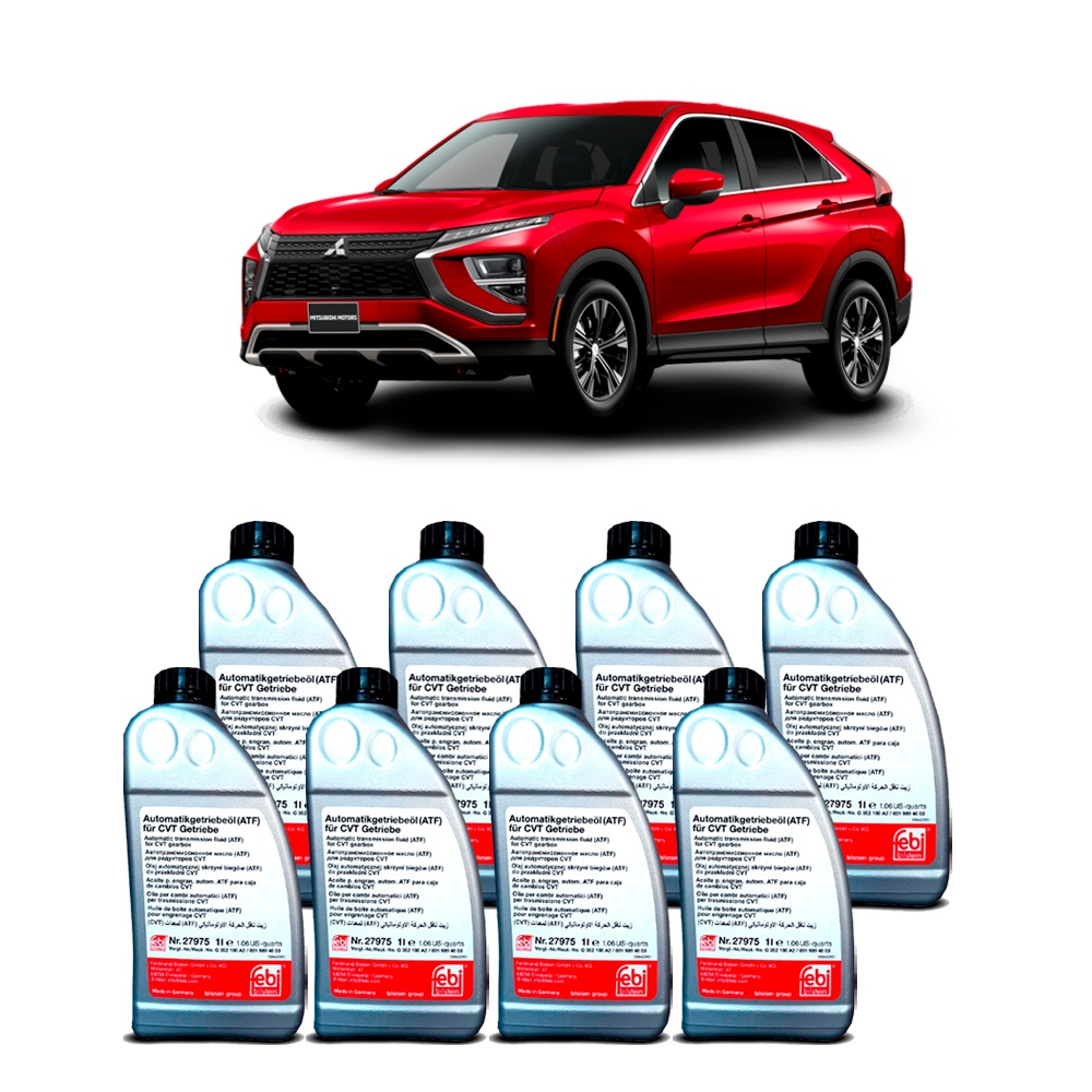 Kit Troca De Oleo Cambio Automatico CVT Febi 27975 8 L Mitsubishi Eclipse Cross 1.5 16V 2018 a 2022