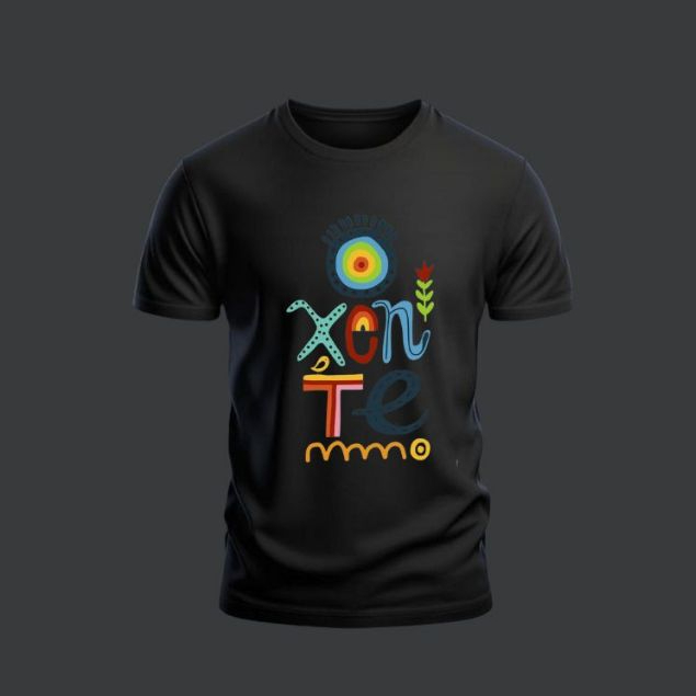 Camiseta Masculina Slim Estampada Oxente Colorido Frase Confortavel Algodão