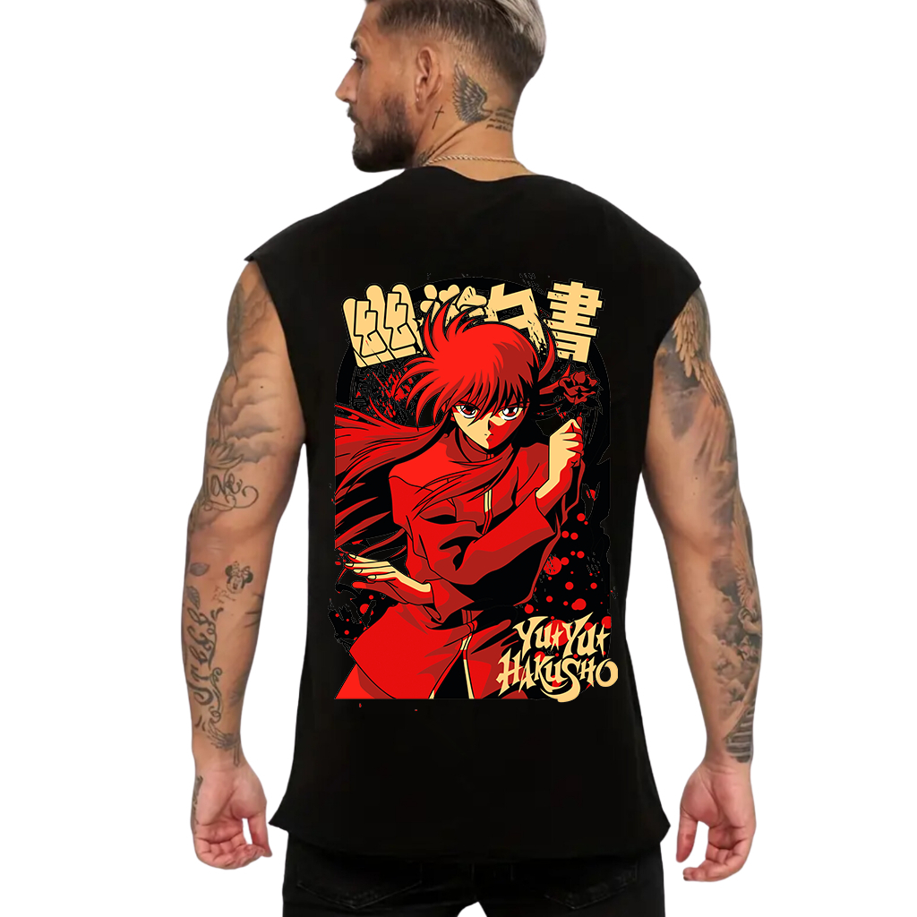 Camiseta Regata Yu Yu Hakusho Anime Mangá Japonês Unissex em Oferta na Shopee