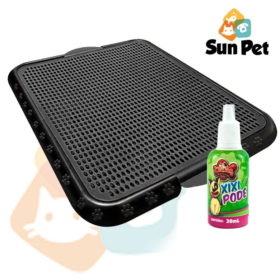 KIT Sanitário Tapete Higiênico Grande Para Cachorro + Educador Xixi Pode 30ml Cat Dog Pet Cães em Oferta na Shopee