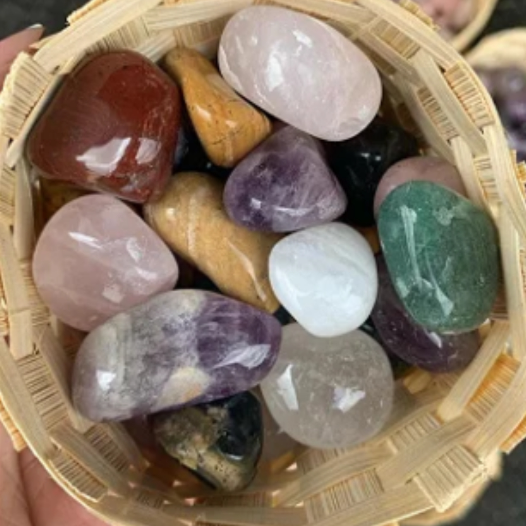 Pedra Natural Rolada Bruta 100g em Oferta na Shopee