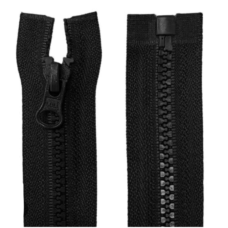 Zíper Jacaré 65 cm Destacável Jaqueta e bolsas Trator Vislon Dentado