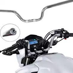 Guidão Honda Titan Cargo 160 Fan Titan 150 160 Start Com Furo Cromado