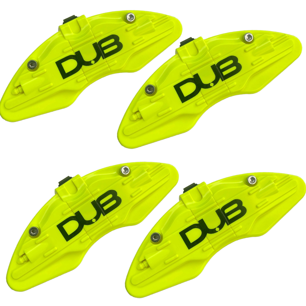 Capa De Pinça Freio Sportage  Amarelo Florescente Com Trava 4 Peças Envio Rápido