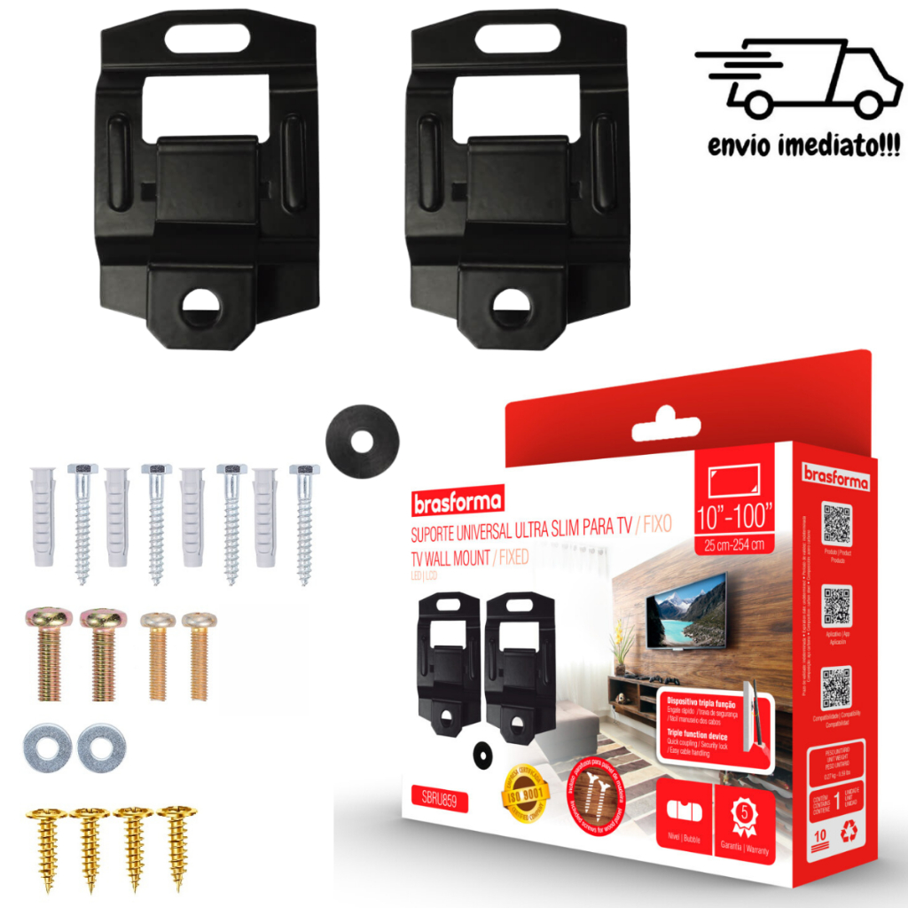 Suporte Para Tv Universal Led Lcd 28 32 39 40 42 43 50 55 60 65 71 100 Polegadas Paniel ou Parede em Oferta na Shopee