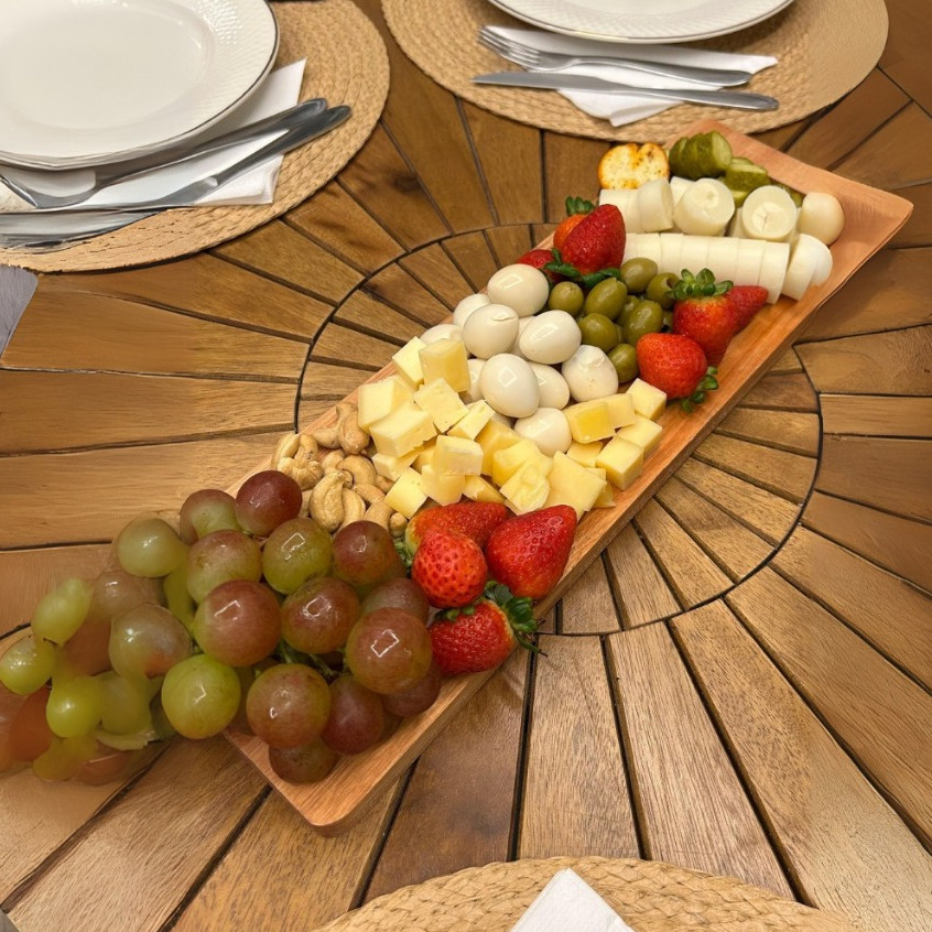 Tábua De Frios Corte Petisqueira Aperitivos Mesa Posta 45cm por 14cm