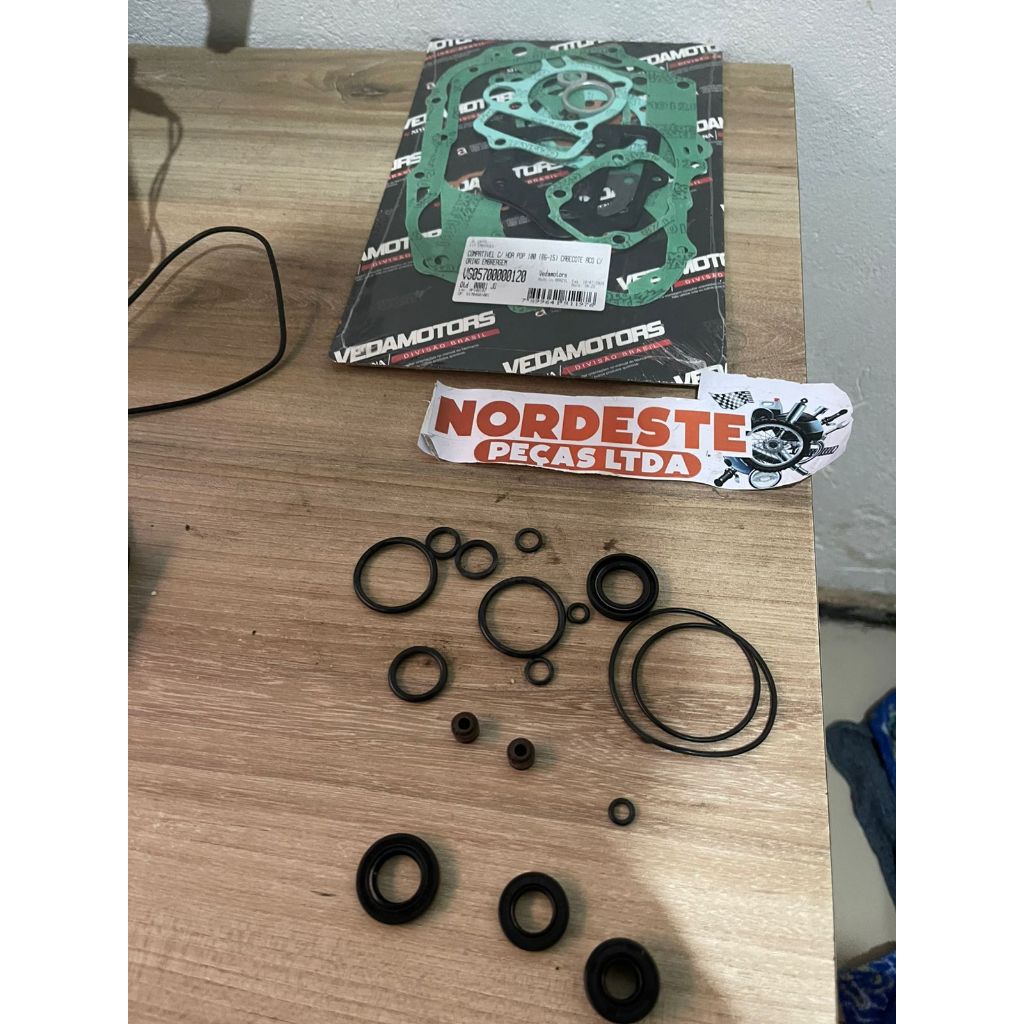 Jogo Kit Juntas Retentores Motor Honda Pop 100 2007 a 2015