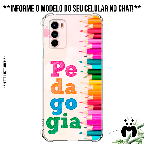 Capa Case Personalizada Celular Profissão Pedagogia Pegagoga Escola Educação Ensinar Aprendizagem