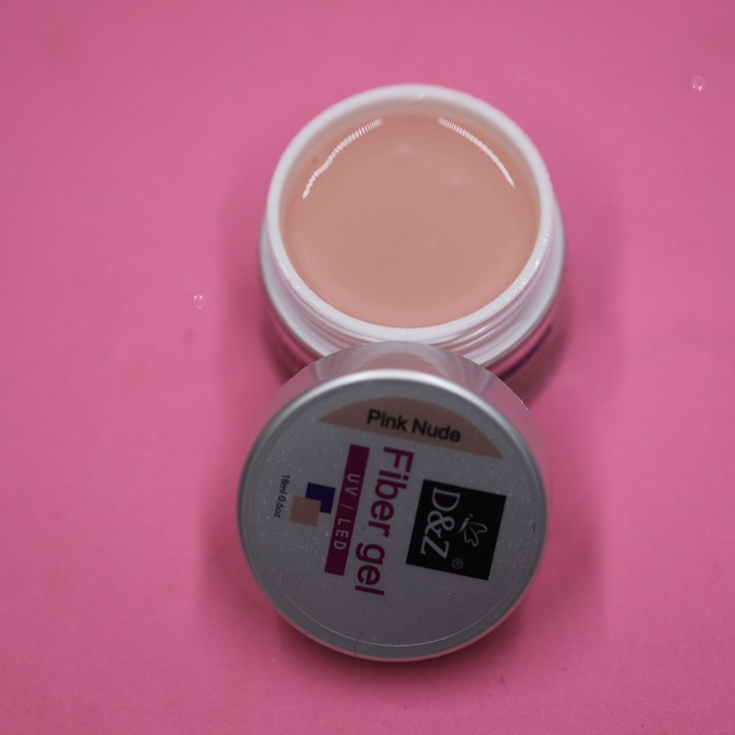 Fiber Gel - D&Z - 18ml - Construção Unhas Artificiais Acrigel Gel DZ Fibra Unha DEZ
