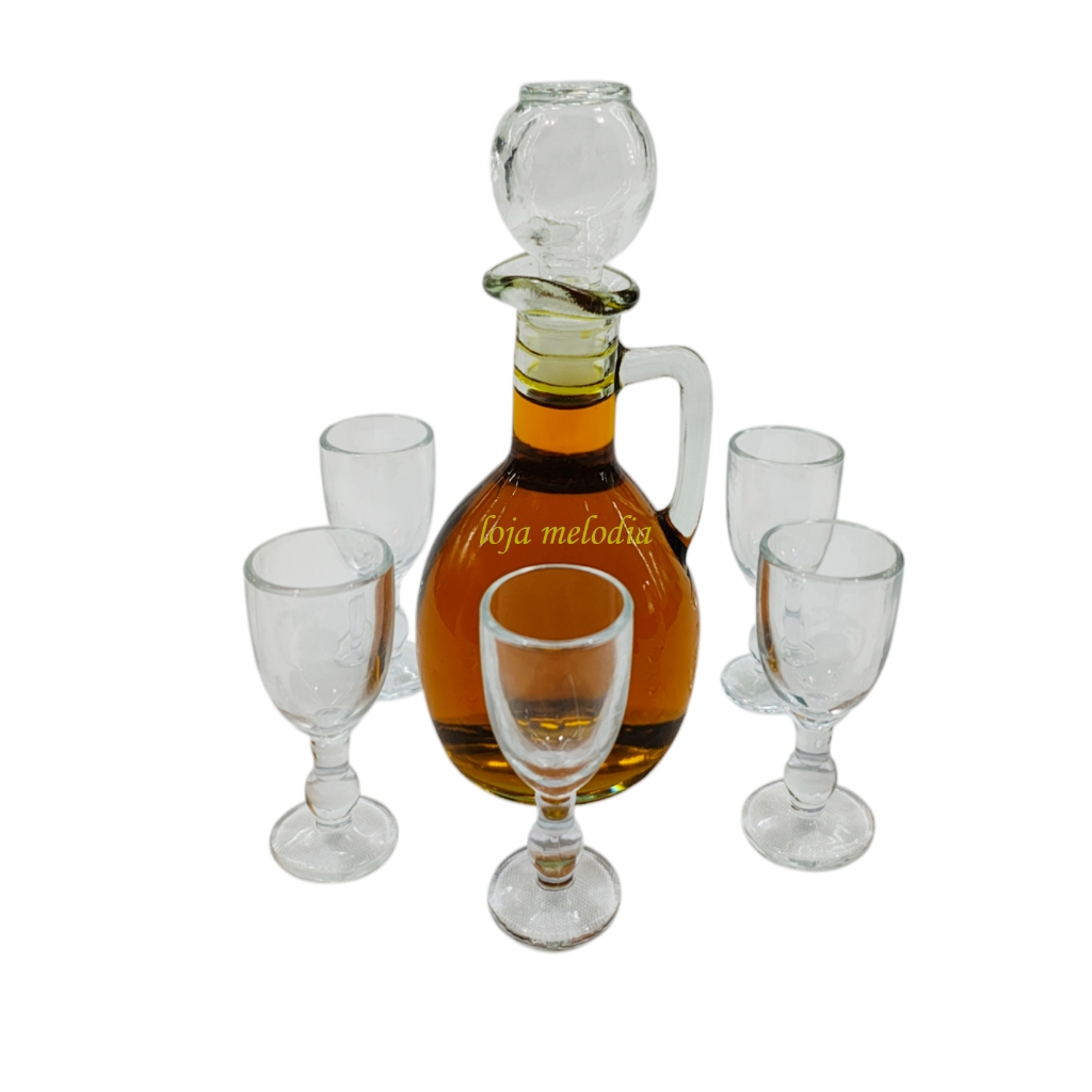Óleo Para Unção Mirra Garrafa 200 Ml Vidro + 5 Mini Taça Vidro
