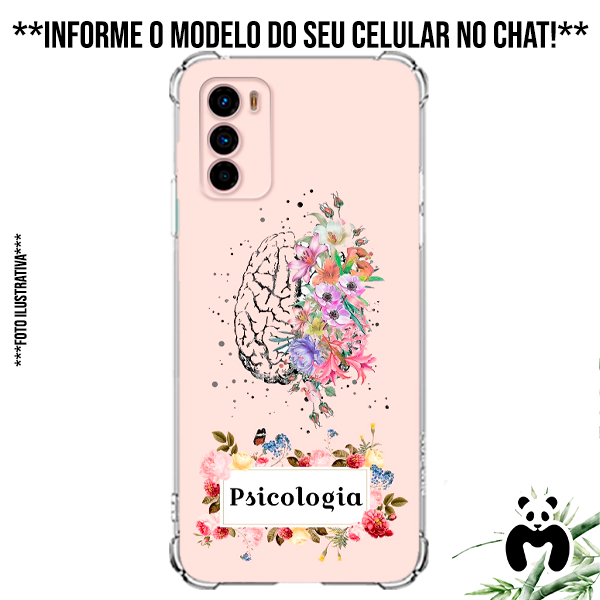Capa Case Personalizada Celular Profissão Psicologia Psicologo Faculdade Curso Mente Sentimentos