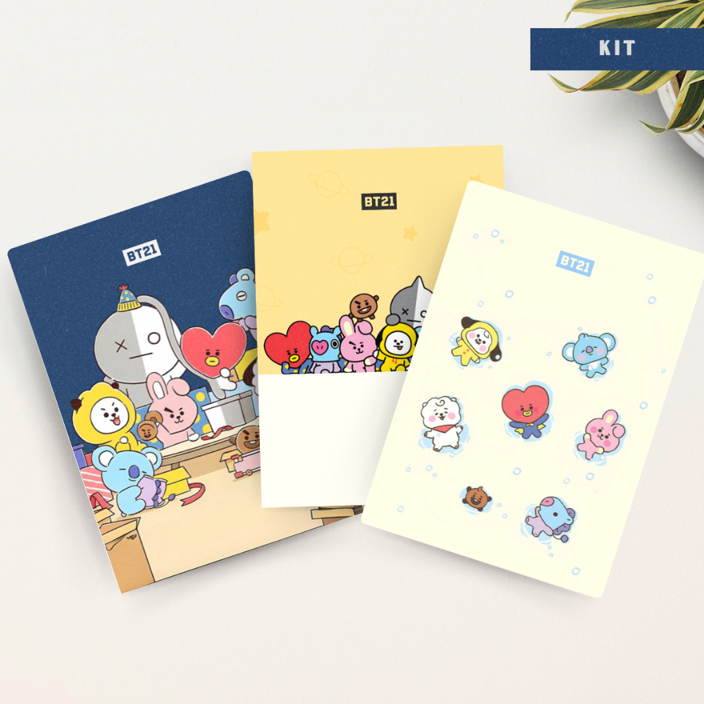 Caderno de Brochura BT21 | BTS | Kpop | Anotação | Papelaria