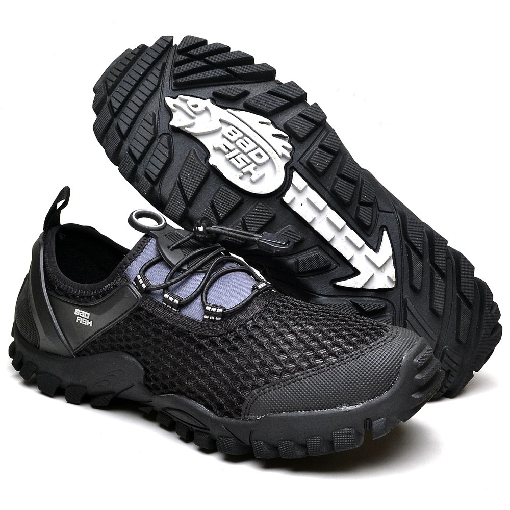 Tênis Masculino Bad Fish Esporte Trekking Trilha Rapel Pesca Nautico Academia Ciclismo Jumping CrosFit