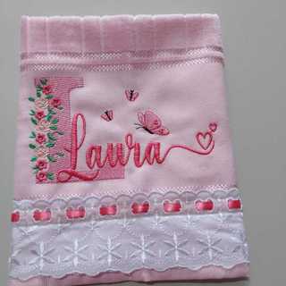 Toalha Bordada personalizada com Nome,,Todos os nomes,  toalha escolar.🤩