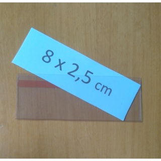 PORTA ETIQUETA/PREÇO U 8 X 2,5 C/DUPLA FACE 100 UN em Oferta na Shopee