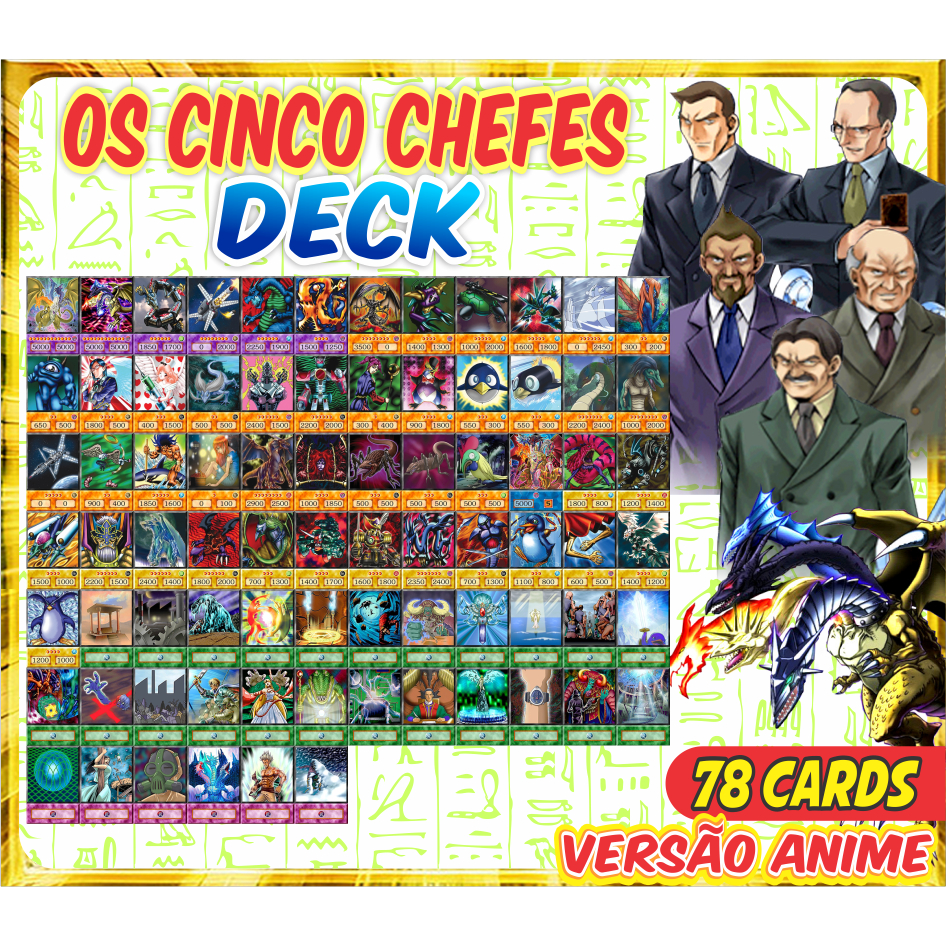The Big Five (70 Cards) Deck Anime