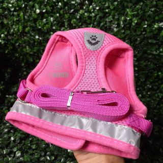 Peitoral Pet Fêmea Rosa Pink Kit Peitoral para Cachorro Peitoral para Cachorro Shitzu em Oferta na Shopee