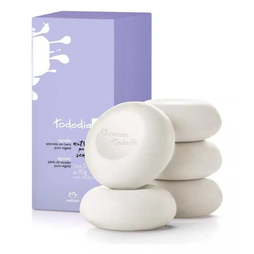 Sabonete Natura Tododia algodão 5 unidades de 90g