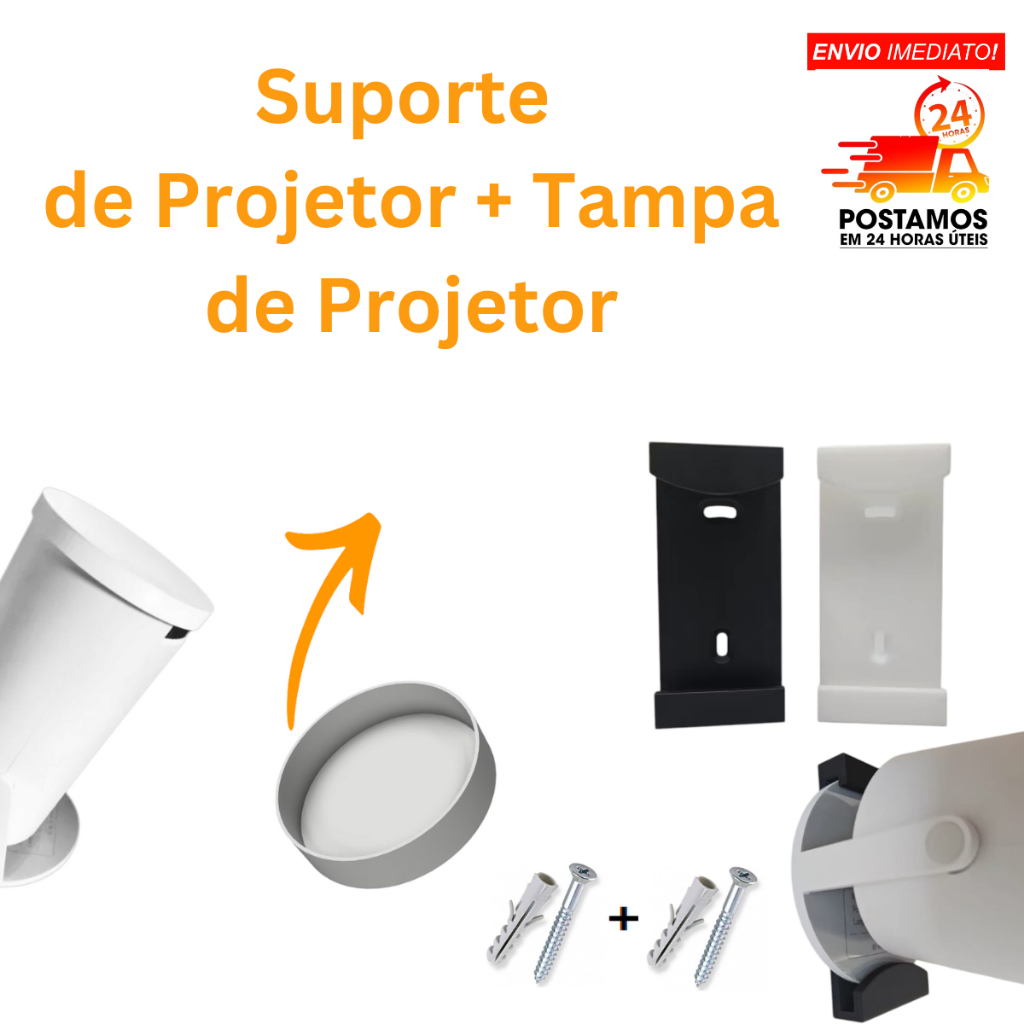 Suporte para Projetor HY300  + Tampa de Proteção para Projetor HY300 - Protetor Lente HY300