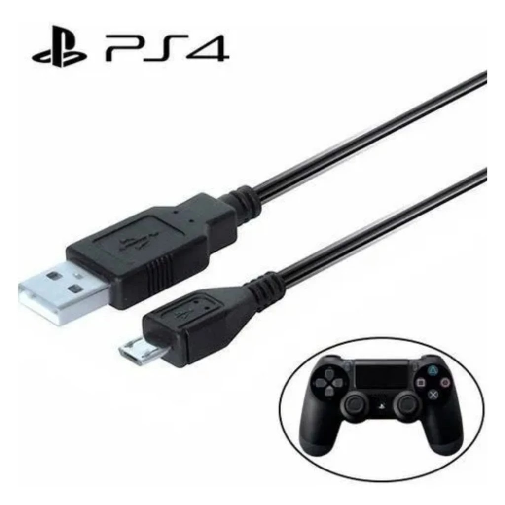 Cabo Para Carregar Controle para Ps4 Sony Com Filtro Envio Imediato 2 METROS