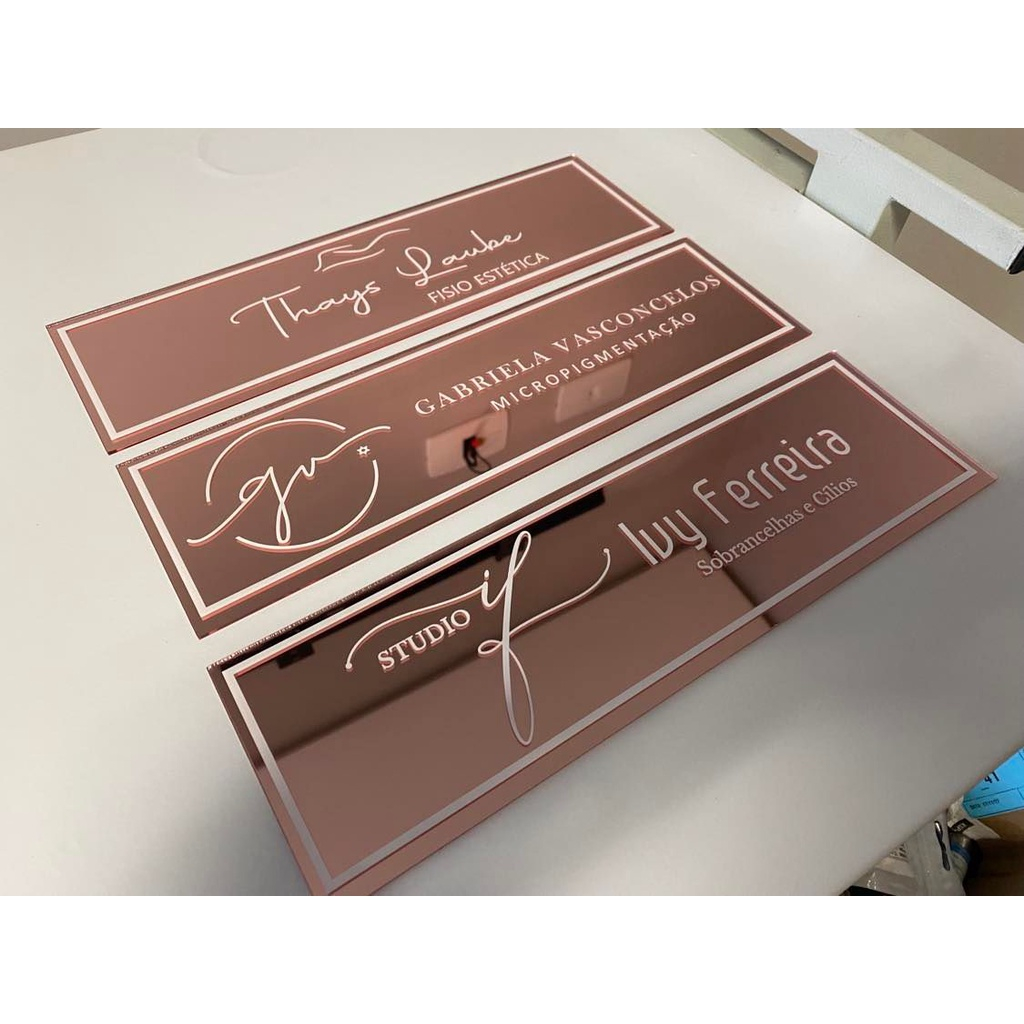 Placa Identificação Sinalização De Porta Personalizada 1un em Oferta na Shopee