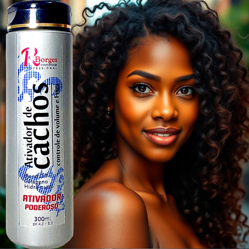 Ativador de cachos sem química creme umidificador E ativador de cachos em Oferta na Shopee