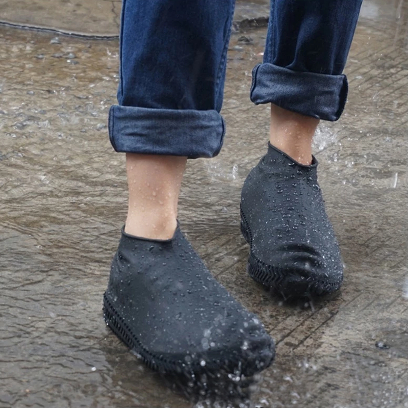 Protetor de Sapatos Capa de Silicone Impermeável Para Calçados Antiderrapante Protege da Chuva Lama