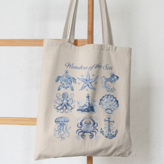 Bolsa Ecobag Promocional Maravilhar do Mar Oceano Brim Leve Algodão em Oferta na Shopee