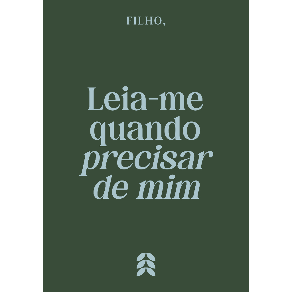 Livro Filho Leia-me quando precisar de mim em Oferta na Shopee