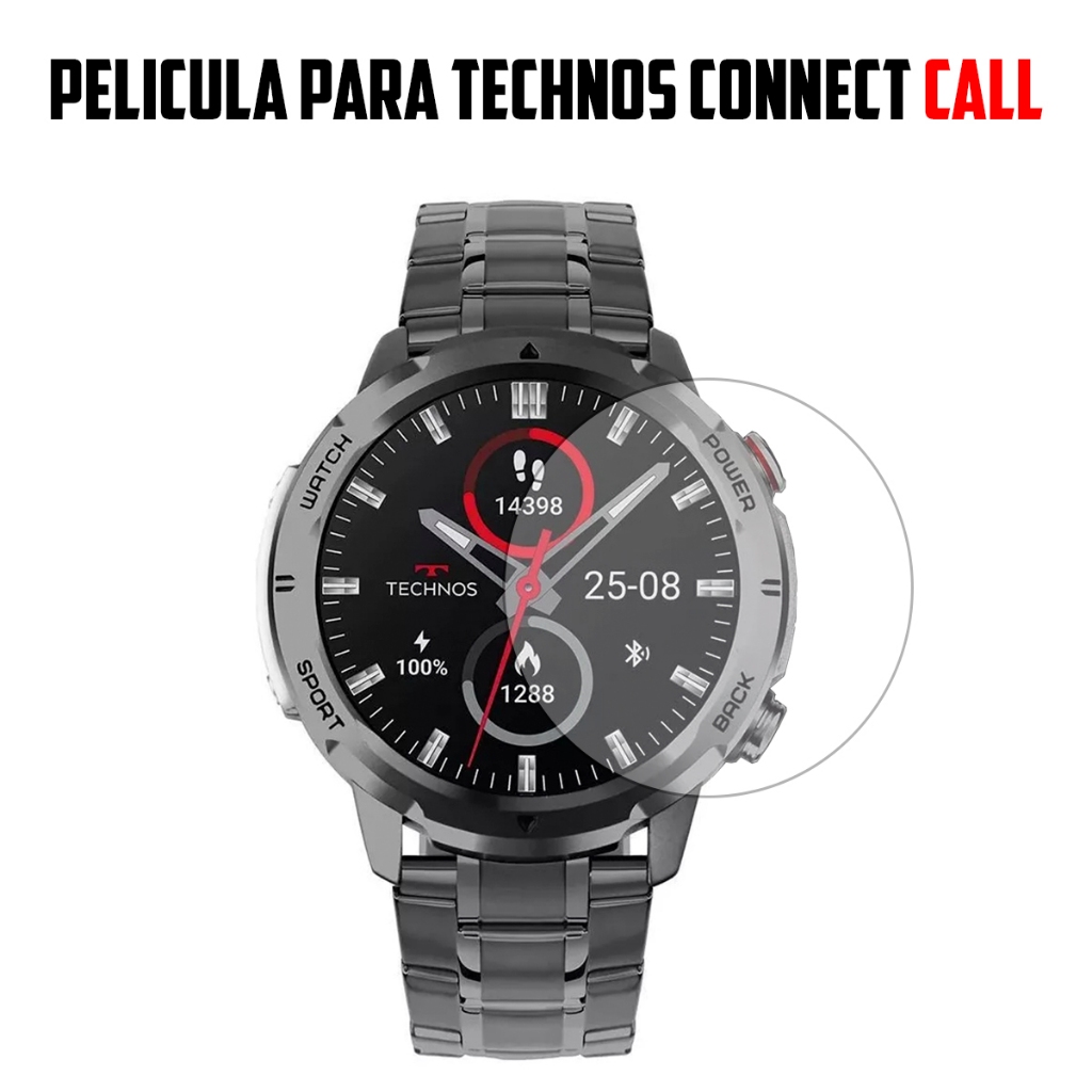 Película para Smartwatch Technos Connect CALL (Tsportscab) de vidro temperado Proteção de Tela