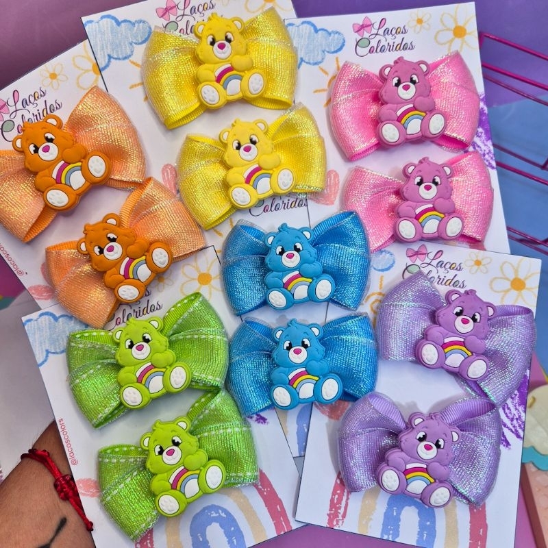 Parzinho de Laços Infantil Ursinhos carinhosos