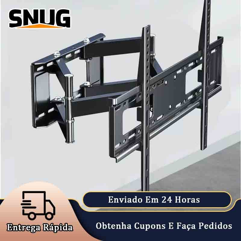 Snug 32-77" Suporte de parede para TV Full Motion com inclinação giratória para