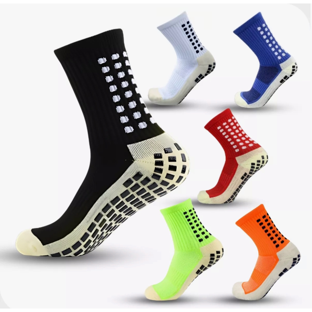 Kit 4 Meias De Futebol Profissionais Esportivo Antiderrapantes De silicone Respiráveis Preto.Azul Marinho.Laranja em Oferta na Shopee