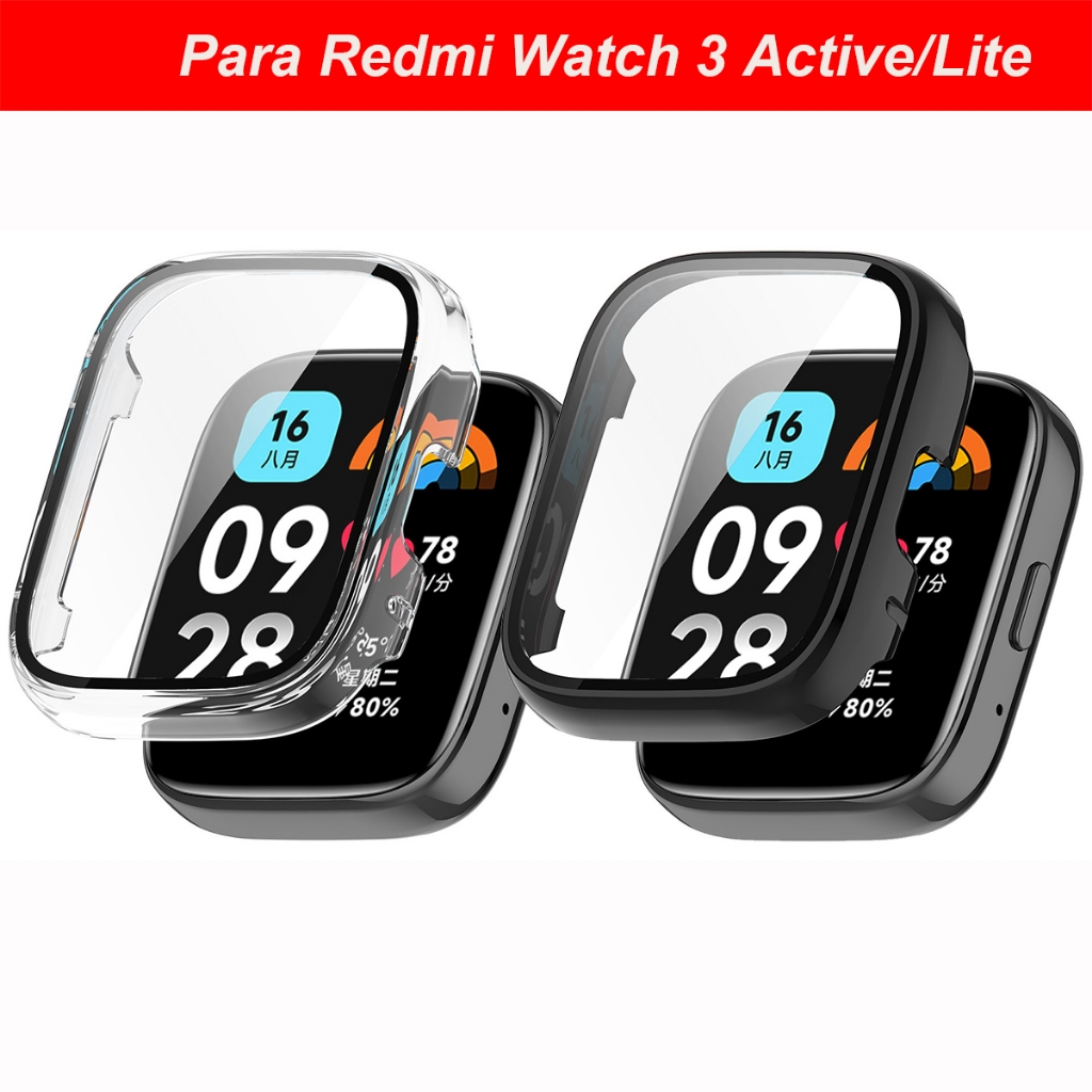 Funda Case y Película Protectora Compatible con Xiaomi Redmi watch 3 Active / Re