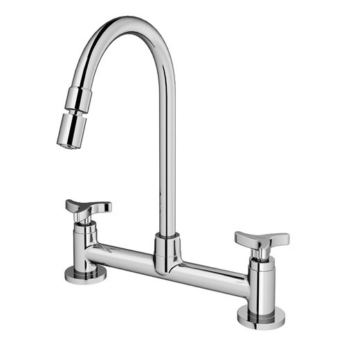 Torneira Misturador Docol Nova Trio 01258906 Bancada Cromada em Oferta na Shopee