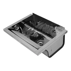 Tanque Docol Reto Inox 63x47,5x26cm Parede Alto Brilho 017049CH