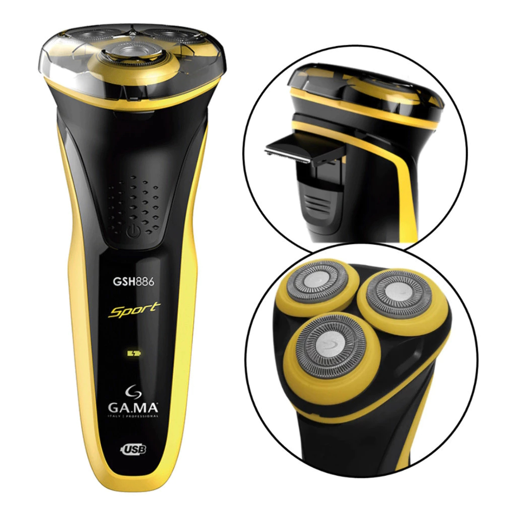 Barbeador Gama Italy Profissional Recarregável 3 Laminas Confort Aparador De Pelos