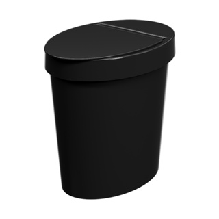 Lixeira Oval Coza Glass 5 Litros Preto - Cozinha e Banheiro em Oferta na Shopee